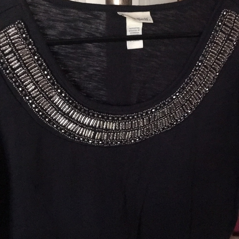 Tru Self Jewel Neckline Top - Picture 14 of 14